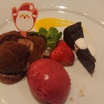 いわむら - クリスマスのデザート三種