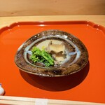 日本料理 鷹光 - 源助大根とアワビ、菜の花
