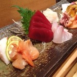 Sushi Toro - おまかせで、刺身。