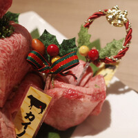 松阪牛　田じま - クリスマス肉ケーキセット(2人前16000円)の特上タン