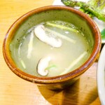 Ginza Torishige - 銀座鳥繁四品セット(ランチ)鶏スープ