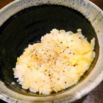 Ginza Enji - 仙台牛燻製ハンバーグ(ランチ)たまごかけごはん