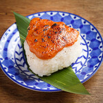 Meat miso grilled rice ball