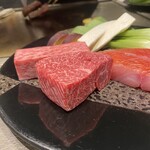 八重洲 steak & seafood 鉄板焼き 一心 - 神々しいですね^ ^