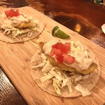 タコヨテ - 白身魚フライのベジタコス