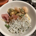 定山溪鶴雅リゾートスパ森の謌 - 冷製パスタ（自分でトッピング）