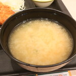 松乃家 - 味噌汁