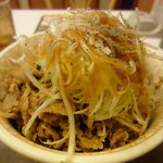 すき家 - しらがネギ牛丼のメガ盛り