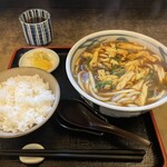 めん房 やまもと - あげカレーうどんセット　930円