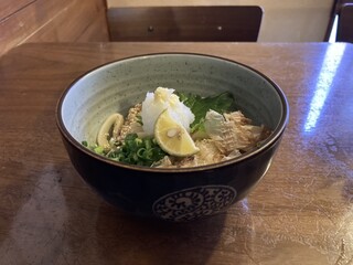 ウドンスタンド五頭 - すだち醤油うどん（700円）