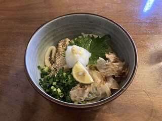 ウドンスタンド五頭 - すだち醤油うどん（700円）