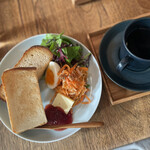 カフェ マメヒコ - ・ブランチプレート1600円&秋煎り珈琲1500円