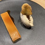 トラットリア フラテッリ ガッルーラ - 安納芋のプリン　トンカ豆のジェラート　コーヒー風味