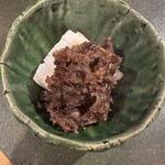Tennuma - 長芋を薄く切った上に、極美味い牛肉がかかっている。凄く美味い。