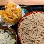 味奈登庵 - 海鮮かき揚げそば