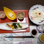 日光　千姫物語 - 夕食・食前酒､前菜…初冬を彩る盛り合わせ・日光湯葉刺身♪