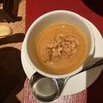 ホテルニューアワジ - 島の大地で採れた人参と茄子のスープ