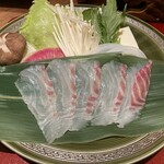 ホテルニューアワジ - 鯛のしゃぶしゃぶ