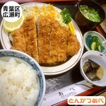 とんかつあべ - 料理写真:とんかつ定食　Instagram@eiyasu77