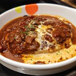 Matsuya - ブラウンソースハンバーグ定食(ライス大盛)760円