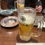 やきとり にしだ場 - 先ずは　生ビールから