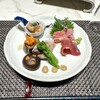 Sushi Aka - あん肝 赤身の赤ワイン漬 ぶりのコンフィ