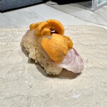 鮨あか - 雲丹と鯛