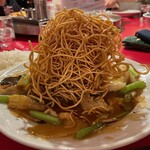 南海飯店 - かたい焼ソバの麺