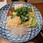 かに道楽 - かにしゃぶの野菜達