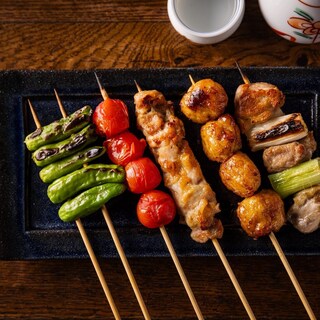 職人が焼き上げる串焼き