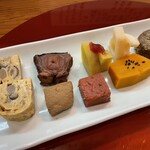 巽蕎麦 志ま平 - 八寸のアップ②