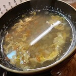 巽蕎麦 志ま平 - 蕎麦雑炊　（蕎麦の実、牛蒡等根菜、卵とじ）