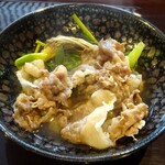 祇園 にし - 猪鍋：猪・根付きの芹・九条葱の醤油出汁仕立て