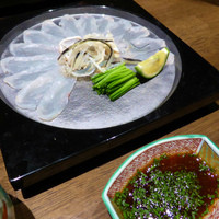 日本料理てら岡 中洲本店 - フグのテッサ（１１月。しまりが良く、美しいし、美味しい）