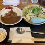 Ajidokoro Otou - 和風ちゃんぽんとテールカレーセット950円