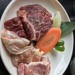Mampuku Sumibi Yakiniku Kurau Do - チャーハンランチの肉野菜
