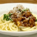 洋食 おがた - スパゲッティーミートソースとライス
