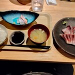 うみからそらへ - カボスブリ刺し定食  1400円