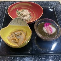 京都 鮨 もと樹 - 前菜3種