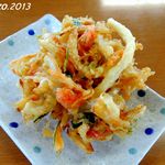 本格手打うどん はゆか - かき揚げ