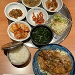 Kangan surure - タレつけサムギョプサル定食1000円税込