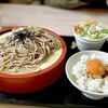 山喜 - 料理写真:ざるそば大盛り ライスTP温玉