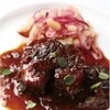 リストランテ厨 - 料理写真:味菜自然豚とプルーンの赤ワイン煮。佐世保の山奥で自然放牧されて育ったこだわりの豚を、じっくりと煮込みました。