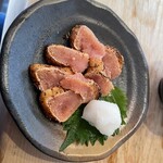 魚金寿司 すゞ木 - 炙り明太子。酒のツマミには最適ですね。