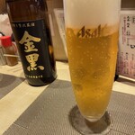 Nishimura - 生ビールで乾杯