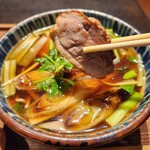 蕎麦 つきのうさぎ - ジューシーな鴨肉