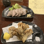 唐山 美実 - 塩豚、舞茸の天ぷら