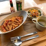 Cafe&Dining にこり - パスタセット（スープ&サラダ付き）+コーヒー（食事すると全品¥200）
