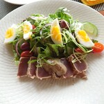 BUKO BAR - オリーブもおいし～。ネギのようなヤツがちょっと硬くて辛くて、私にはじゃま ＴＴ