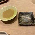 北の華 はやし - 蝦夷鮑は塩か肝ソースにて